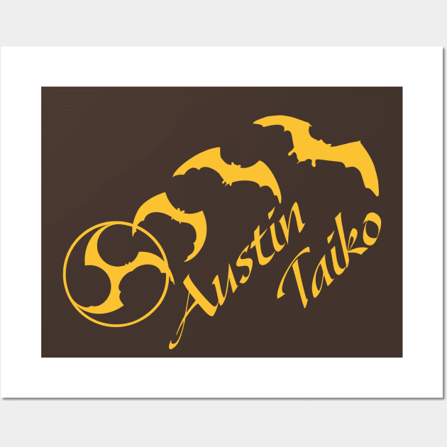 AT Bat Mitsudomoe gold Wall Art by Austin Taiko